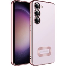 Ahlttiba Samsung Galaxy S23 Plus Kılıf Kamera Korumalı Logo Gösteren Omega Kapak
