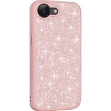 Ahlttiba iPhone 17E Kılıf Parlak Taşlı Tasarım Için Uyumlu Kılıf Pırlanta Kapak