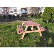 Şen Mobilya Bahçe Masası Ahşap Piknik Masası M7