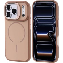 Ahlttiba iPhone 17 Pro Cep Telefonu Için Uyumlu Kılıf Magsafe Şarj Özellik Kamera Standlı Notron Kapak