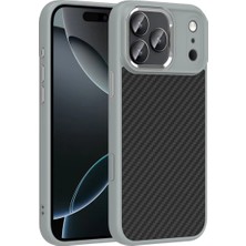 Ahlttiba Apple iPhone 17 Pro Max Kılıf M-Safe Şarj Özellikli Karbon Fiber Görünümlü Için Uyumlu Truva Kapak