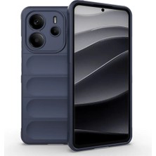 Ahlttiba Xiaomi Redmi Note 14 4g Için Uyumlu Kılıf Esnek Tpu Oyuklu Arka Yüzey Tasarımlı Etnik Silikon Kapak