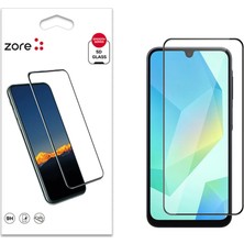 Ahlttiba Samsung Galaxy A17 Için Uyumlu Kenarları Kırılmaya Dayanıklı Cam Ekran Koruyucu