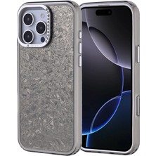 Ahlttiba Apple iPhone 16 Pro Max Kılıf Taşlı Tasarımlı Cep Telefenu Için Uyumlu Kapi Kapak