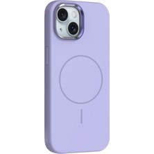 Ahlttiba iPhone 13 Kılıf M-Safe Şarj Özellikli Metal Kamera Çerçeveli Için Uyumlu Kılıf Edi Silikon Kapak