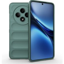 Ahlttiba Oppo Reno 11FS Için Uyumlu Kılıf Esnek Tpu Oyuklu Arka Yüzey Tasarımlı Etnik Silikon Kapak