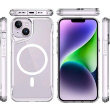 Ahlttiba iPhone 14 Cep Telefonu Için Uyumlu Kılıf M-Safe Şarj Özellikli T-Max M-Safe Kapak