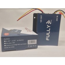 Fully 24V To 12V Düşürücü - 24 Voltu 12 Volt Yapan Çevirici - Otobüs Kamyon Tır Uyumlu 12V Dönüştürücü