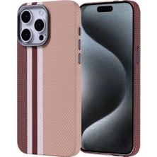 Ahlttiba iPhone 15 Pro Max Için Uyumlu Kılıf M-Safe Şarj Özellikli Karbon Fiber Görünümlü Nekst Kapak