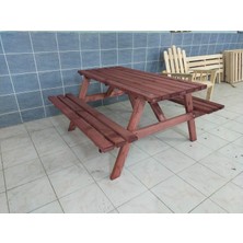 Şen Mobilya Ahşap Piknik Masası Bahçe Masası Ahşap Bahçe Masası M44