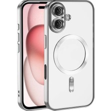 Ahlttiba Apple iPhone 16 Kılıf Kamera Korumalı M-Safe Wireless Şarj Özellikli Için Uyumlu Demre Kapak