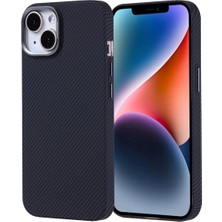 Ahlttiba iPhone 14 Için Uyumlu Kılıf M-Safe Şarj Özellikli Karbon Fiber Görünümlü Nekst Kapak