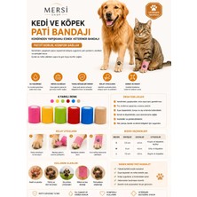 Mersi Shop Kedi ve Köpek Pati Bandajı – Kendinden Yapışkanlı Esnek Veteriner Bandajı