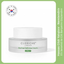 CLERICHE Dermal Defence Cream 50ml - Nemlendirici Krem, 7 Katmanlı Cica + Seramid Kompleksi ile Bariyer Onarımı, Hassas Cilt İçin - Made in Korea