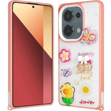 Ahlttiba Xiaomi Redmi Note 13 Pro 4g Kılıf Parlayan Simli Kabartma Figürlü Için Uyumlu Kılıf Cevze Kapak