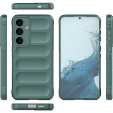 Bezos Galaxy S24 Kılıf Optimum Silikon - Koyu Yeşil
