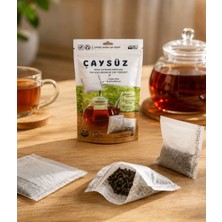 Çaysüz Mısır Lifi Çay/Kahve Filtre Poşeti 2 paket toplam 60 demlik  . Yerli Üretim kilitli formül (kağıt plastik içermez  )( 3 yemek kaşık kadar kuru çayınızı doldurun demleyin 🍀🍀)