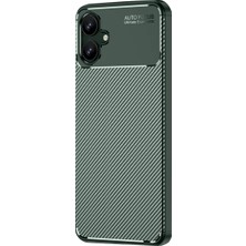 Bezos Galaxy A06 Kılıf Auto Focus Karbon Kapak - Koyu Yeşil