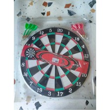 Empressco Büyük Boy Dart Seti - Oklu Dart Seti -Dart Hedef Tahtası 6 Adet Oklu