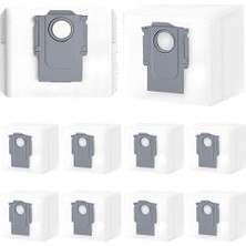 Frefly Store 10 Adet Toz Torbası Için Roborock Q5 Max+/q5 Pro /q5 Pro+ /q7 Max/q7 Max+/q8 Max /q8 Max+/s7 Max Ultra/s7 Maxv Ultra/s7 Pro Ultra /s8+ / S8 Pro Ultra, 3l Büyük Kapasiteli