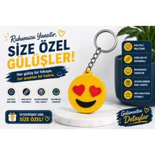 YSN Sounds Emoji Anahtarlık , Kalpli Emoji Şeklinde Araç Anahtarlık - Emoji Araba Anahtarlığı