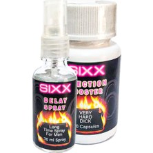 Bezos Sıxx 30 ml Delaysprey + Erkek 30 Pcs Ekstra Erkek Performansdestek Caps
