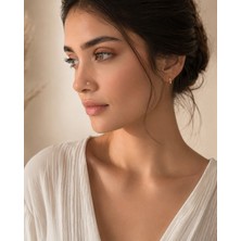 Sarezza Gold 14 Ayar Altın Çiçek Model Taşlı Burun Hızması 0,12 gr