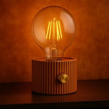 Kap Kaç Şarjlı Dekoratif Masa Lambası - Kademesiz Dimmer - Type-C Bağlantılı