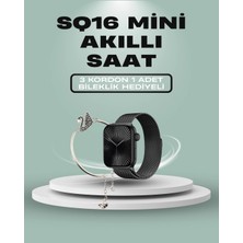 Timion Mey Ithalat® Sq-16 Mini Series 10 Akıllı Saat – 3 Kordon + Hediye Bileklik
