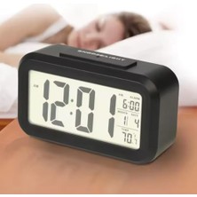 Frefly Store Masa Saati Çalar LED Dekoratif Dijital Alarmlı Saat, 12/24 Dönüştürme Gece Görüşlü Yatak Başucu Saati Masa Saati LED Ekran Çalar Saat (Siyah)