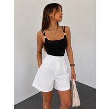 Nileq Boutique Askılı Çiçekli Badi