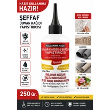 Hobialem Hazır 250 gr Şeffaf Duvar Kağıdı Tutkalı Bordür Vinil Tekstil El Işi Yapıştırıcısı