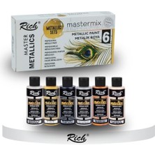 Frefly Store Mastermix Akrilik Boya 60 cc 6 Lı Metalik Renkler