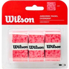 Babolat Wilson Absorbx Padel Overgrip 3'lü Kırmızı Padel Gribi