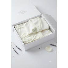 Erca Home Tekstil Ürünleri %100 Pamuklu Unısex Bebek 5 Parça Hastane Çıkışı Yeşil Puantiyeli