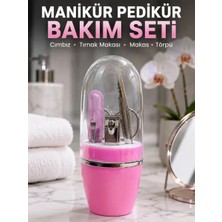 Midas Toptan Home Pembe Tırnak Bakım Seti Cımbız Makas Tırnak Makası ve Törpü Içeren Kit
