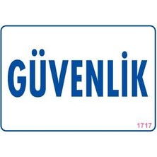 Bezos Güvenlik Uyarı Levhası 17,5X25 KOD:1717