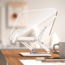 Frefly Store Profesyonel Kitap Okuma Tutucu Şeffaf Ders Çalışma Sunum Standı iPad ile Uyumlu Çizim Kitap Okuma Katlanabilir Ahşap Tabanlı Ayarlanabilir Tutucu R26