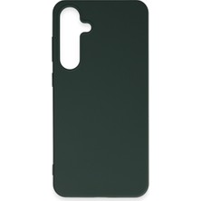 Bezos Galaxy S24 Plus Kılıf First Silikon - Koyu Yeşil