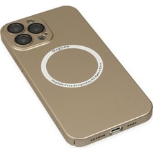 Bezos iPhone 14 Pro Kılıf Jack Magneticsafe Lens Silikon - Gold