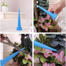 Frefly Store Otomatik Çiçek Sulama Aparatı, 4'lü Set, Mavi, Tüm Saksılara Uygun, Kalıcı Sulama Başlıkları