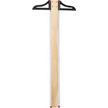 Frefly Store Ahşap T-Cetveli 90 cm (Sökülebilir Başlık, Kumaş Kılıf)