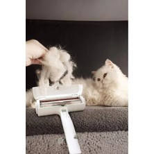 Empressco Hazneli Kedi Köpek Tüy Toplayıcı 2 Yönlü Gırgır Pratik Tüy Toplayıcı Koltuk Halı Tüy Toplayıcı