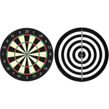Empressco Dart Seti 28CM Çift Taraflı Dart Tahtası ve 4 Adet Dart Oku ile Eğlenceli Oyun Deneyimi