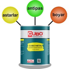Bezos Cubo Metal Pas Boyası Beyaz 0,75 Litre