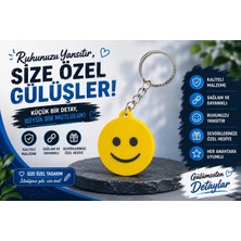 YSN Sounds Emoji Anahtarlık , Tebessüm Emoji Şeklinde Araç Anahtarlık - Emoji Araba Anahtarlığı