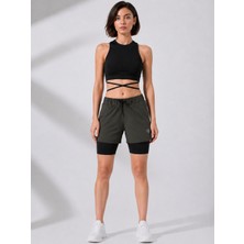 Maimoda Kadın Içten Taytlı Mayo Şortu Deniz/havuz/fitness