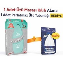 Ravéon Ütü Masası ve Aksesuarı Isıya Dayanıklı Ütü Masası Bezi Parlatmaz Tabanlık Hediyeli
