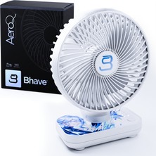 Bhave Aero Q Şarjlı Masaüstü Vantilatör - Type-C Girişli Taşınabilir Fan 4 Kademeli Hız Ayarlı Soğutucu