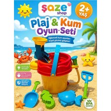 Ravéon Plaj Oyuncakları Büyük Boy 2+ Yaş Plaj ve Kum Oyun Seti ile Eğlence Dolu Günler